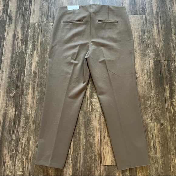 NWT Chico’s So Slimming 360 Juliet Ponte Trim Detail Slim Ankle Pants Khaki 14 - Picture 11 of 15